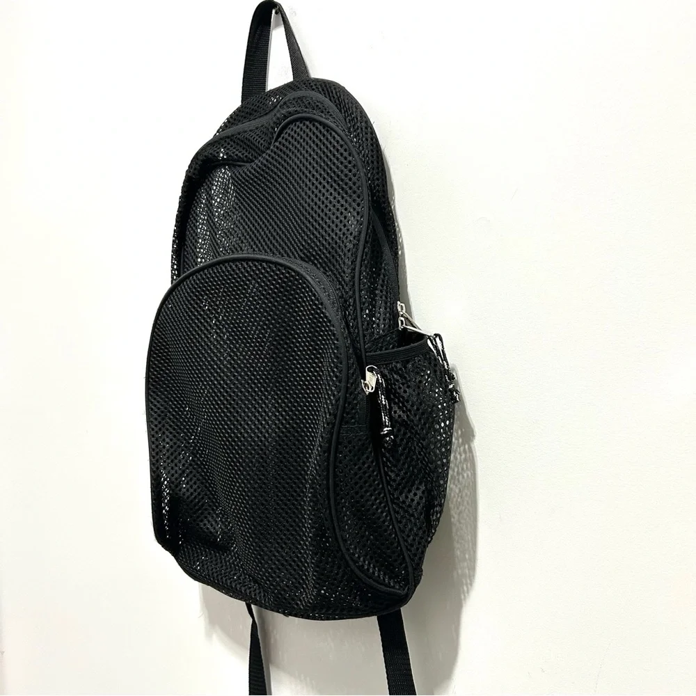 Black Mesh Backpack Unisex